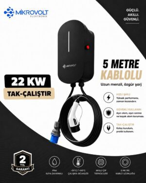 22KW WALLBOX-SİYAH