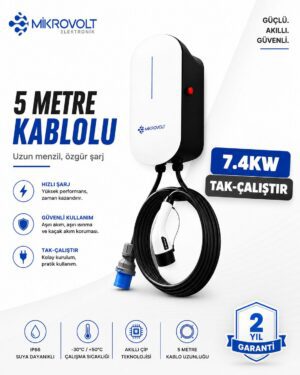 7.4KW WALLBOX-BEYAZ
